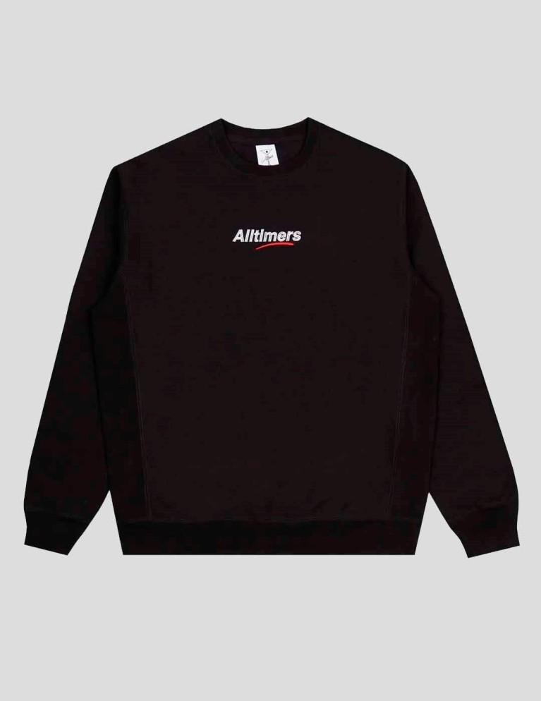 Sudadeira ALLTIMERS mini estate embroidered crew black